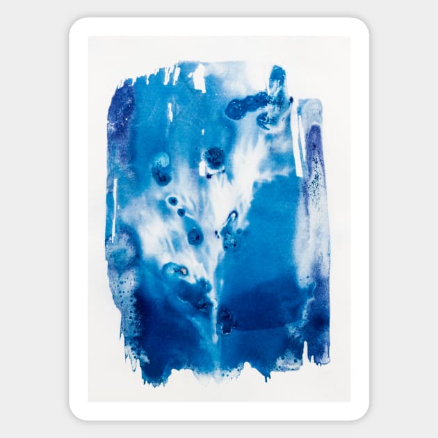 Cyanotype Sticker by IntraSomnium